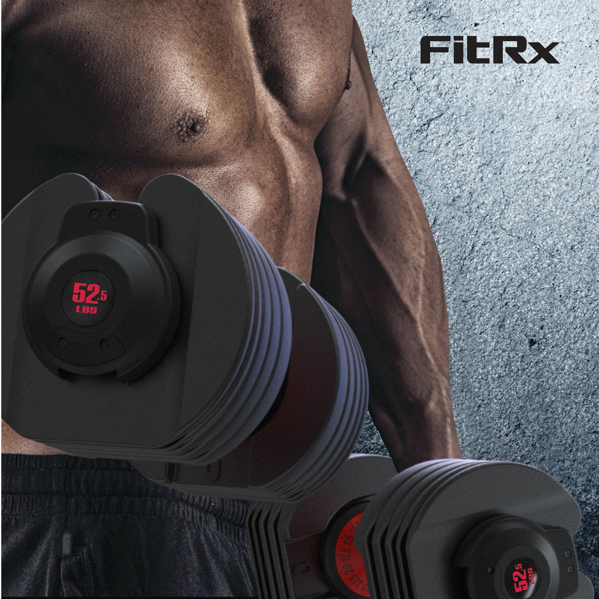Adjustable Dumbbell 5-52.5 lbs Black F226658