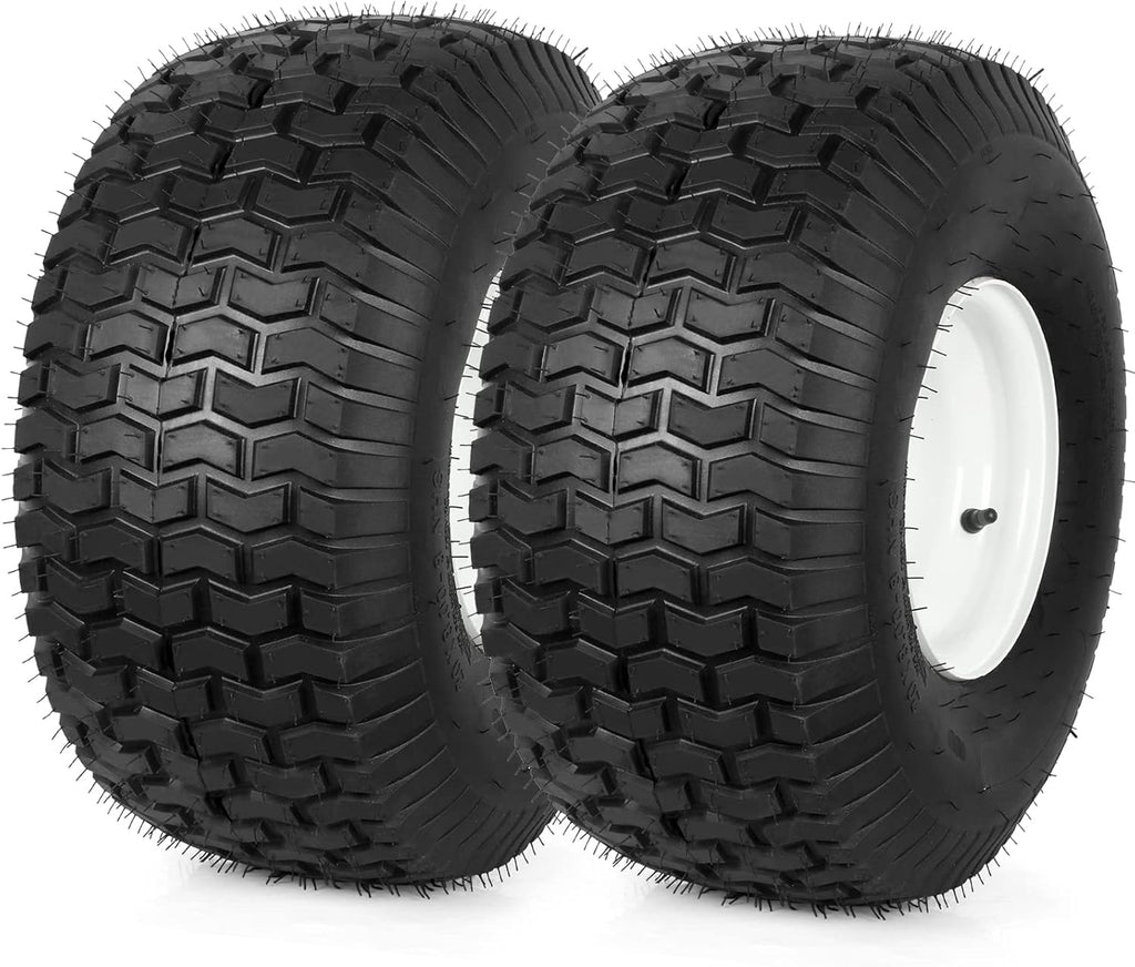 20x8.00-8 Lawn Tires with Rim, 4 Ply Tubeless, Set of 2 N7638
