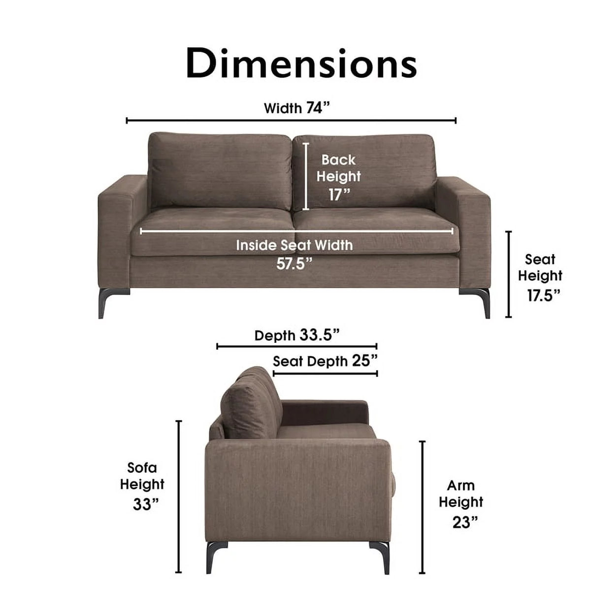 Neutral Buff Sofa J56645