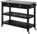 3-Tier Stainless Steel Kitchen Cart with Drawers M961423