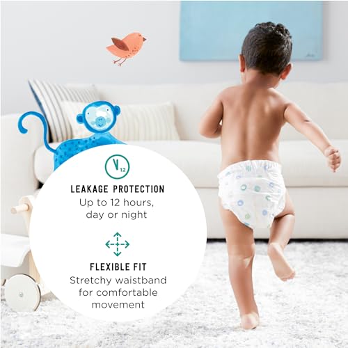 Hypoallergenic Size 5 Diapers, 132 Count E662