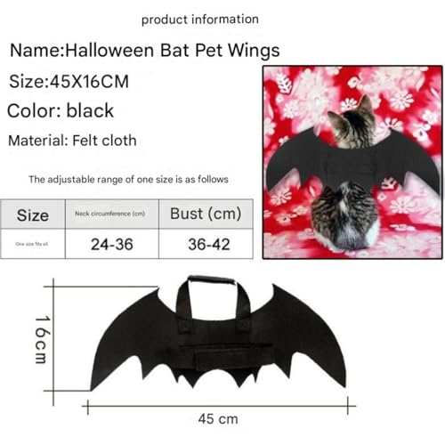 Halloween Pet Costume for Small Dogs & Cats, Lightweight Felt & Polyester, XL D3572