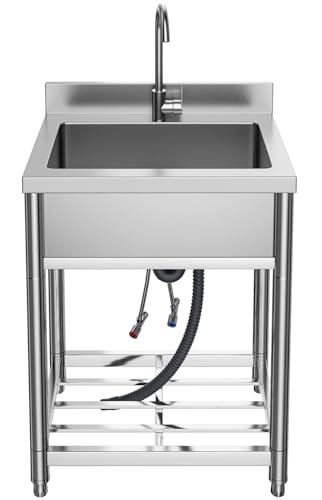 Stainless Steel Single Bowl Kitchen Sink with Faucet R221