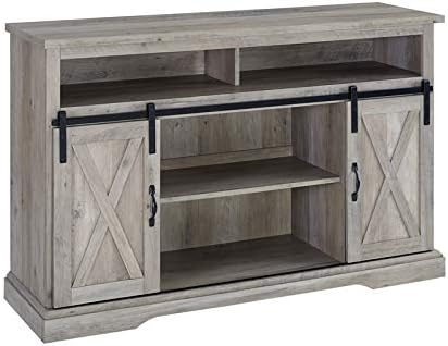 Stone Gray Wood Storage Cabinet K784451