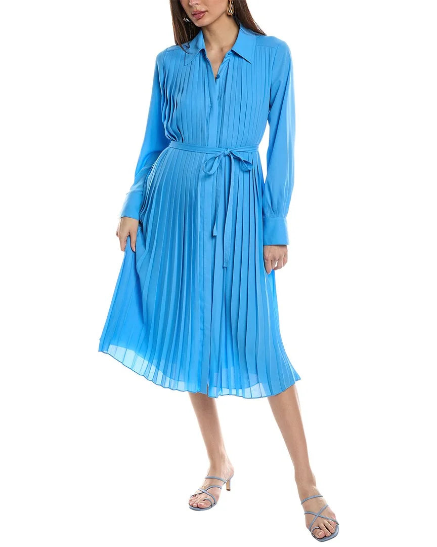 Blue Belted Shirtdress H174
