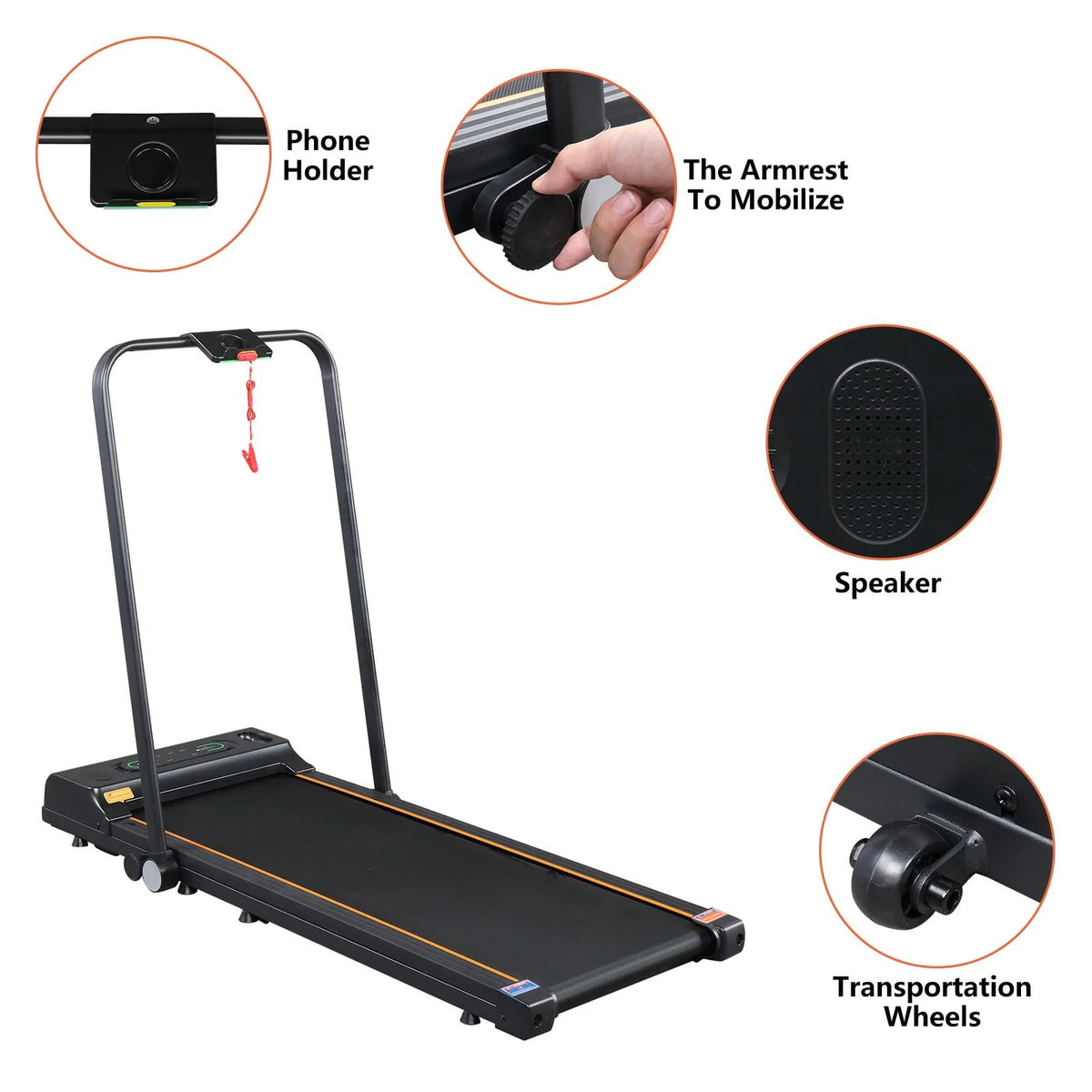 Foldable Treadmill with Remote Control K9384