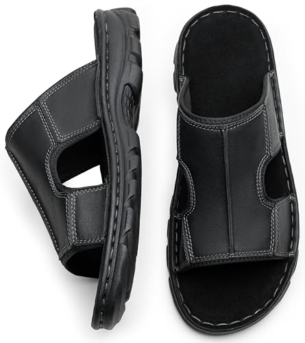 Leather Slip On Sandals L7433