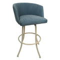 Extra Tall Swivel Metal Bar Stool 34" Beige T50020
