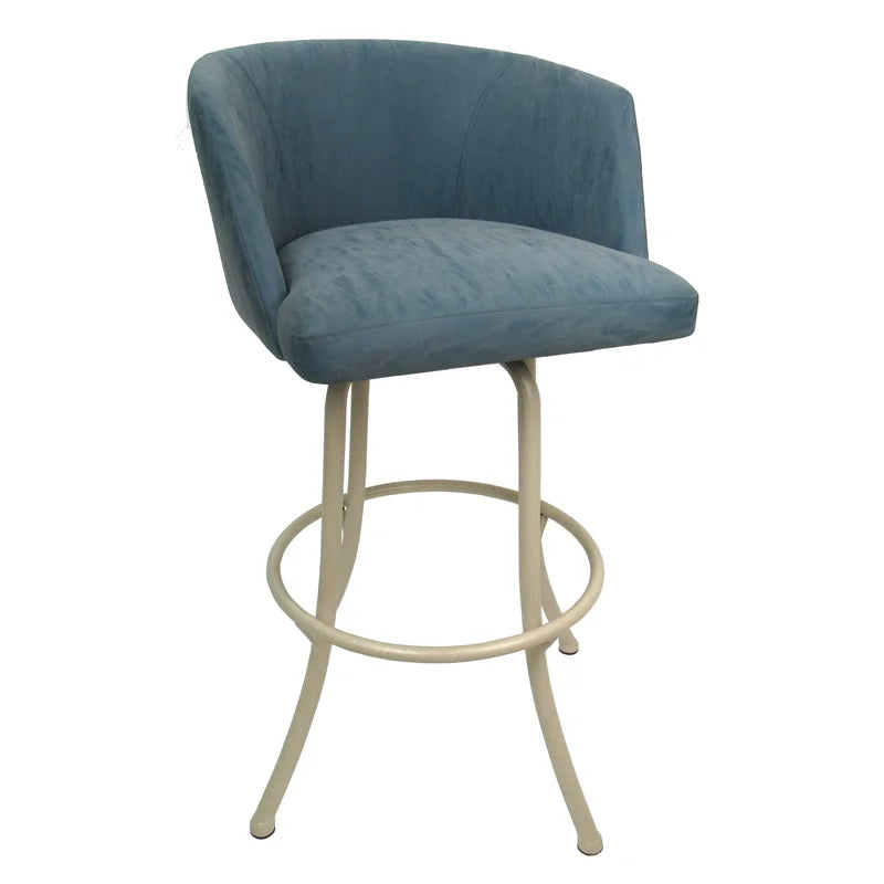 Extra Tall Swivel Metal Bar Stool 34" Beige T50020
