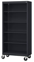 Steel Mobile Bookcase Black M11952
