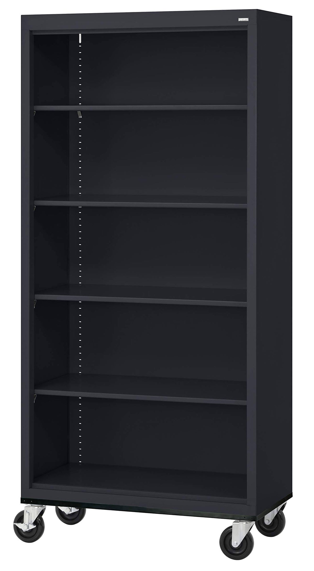 Steel Mobile Bookcase Black M11952
