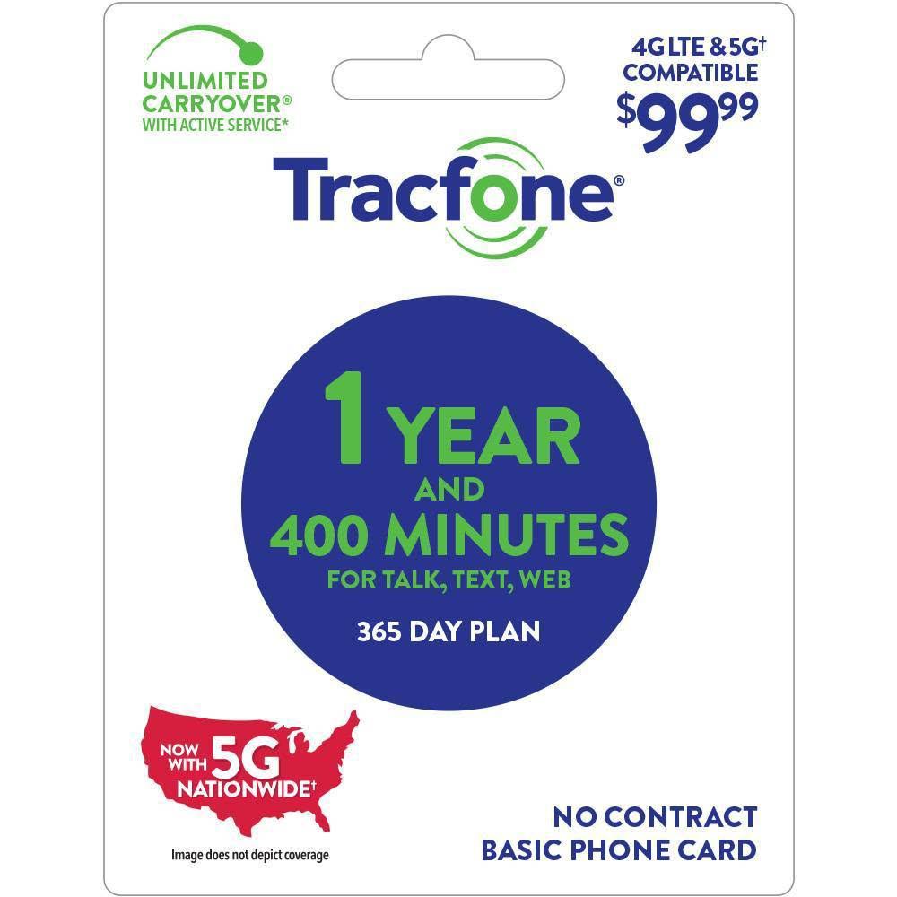 400 Minutes 1 Year Prepaid Card I2380