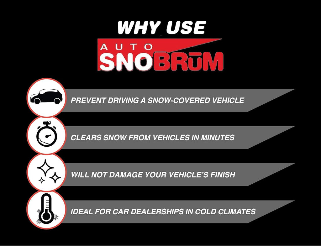 48 Inch Non-Scratch Snow Broom and Snow Remover, 6 Pack Z18362