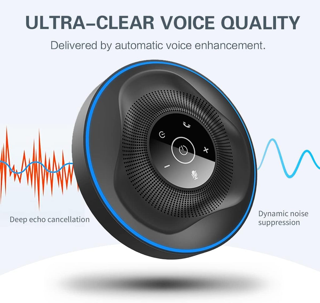 Bluetooth Speakerphone with 4 AI Noise Cancellation Mics X957