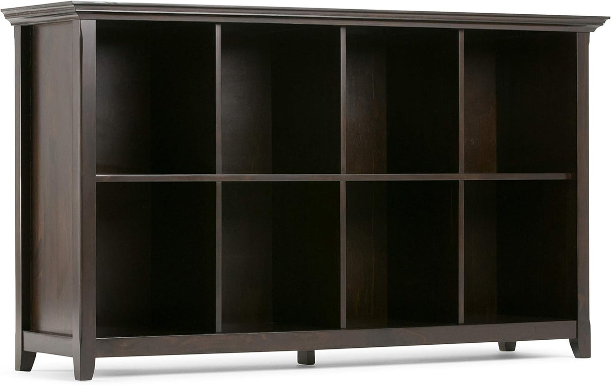 Hickory Brown 8 Cube Solid Wood Bookcase O281
