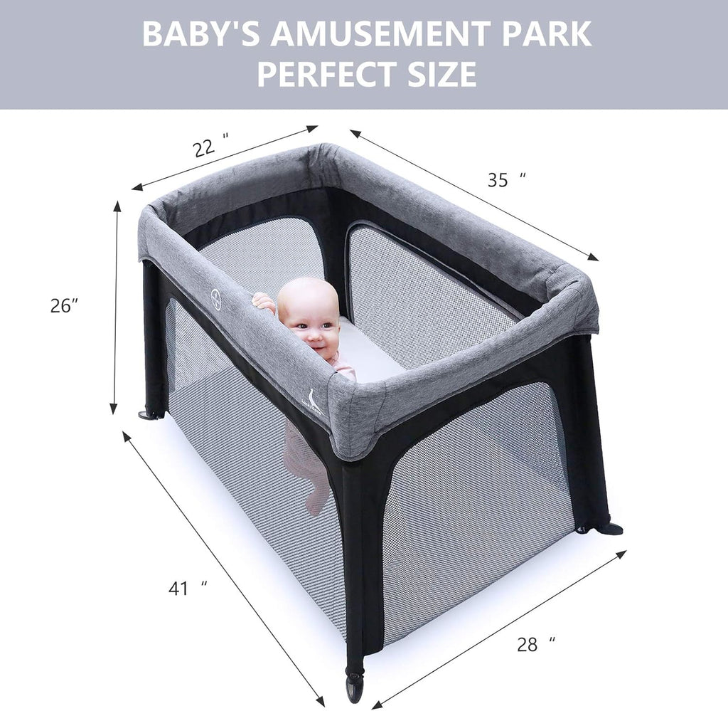 Portable Foldable Travel Crib with Carry Bag N72459