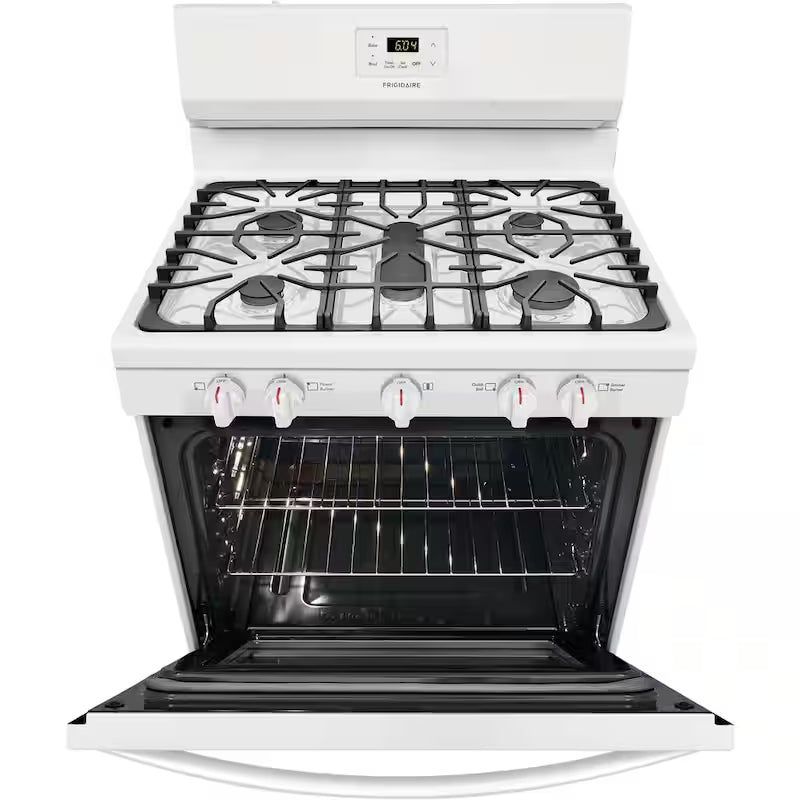 5-Burner Gas Range White F93061