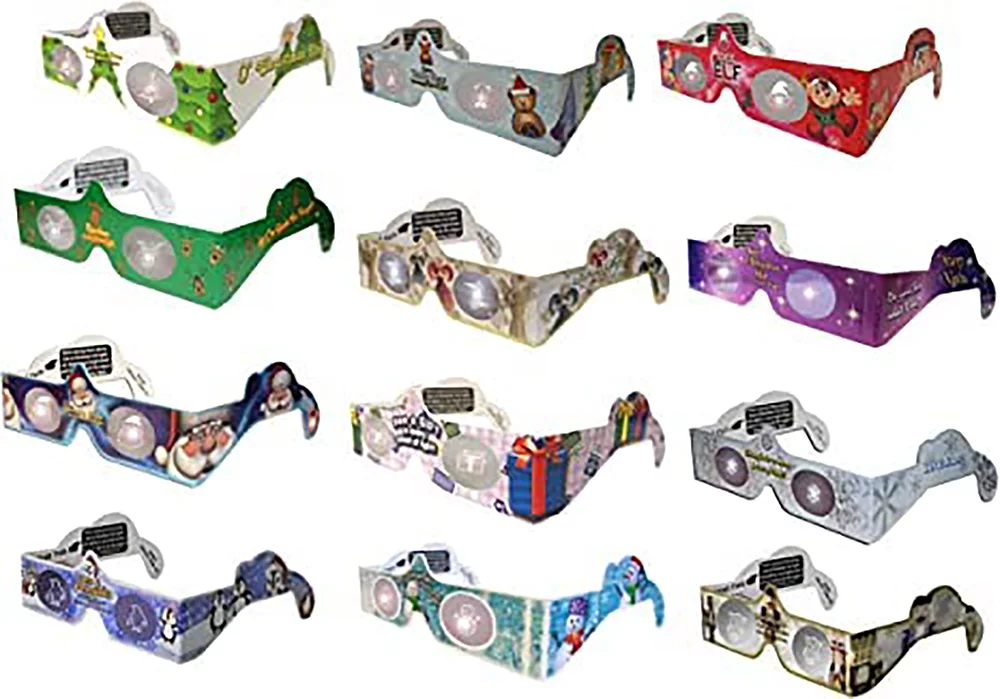 Christmas 3D Glasses 12 Pairs Variety Pack M253697
