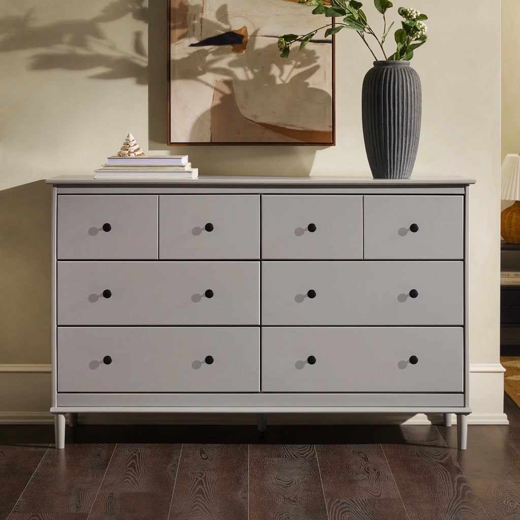 Walnut 6-Drawer Solid Wood Dresser S44958