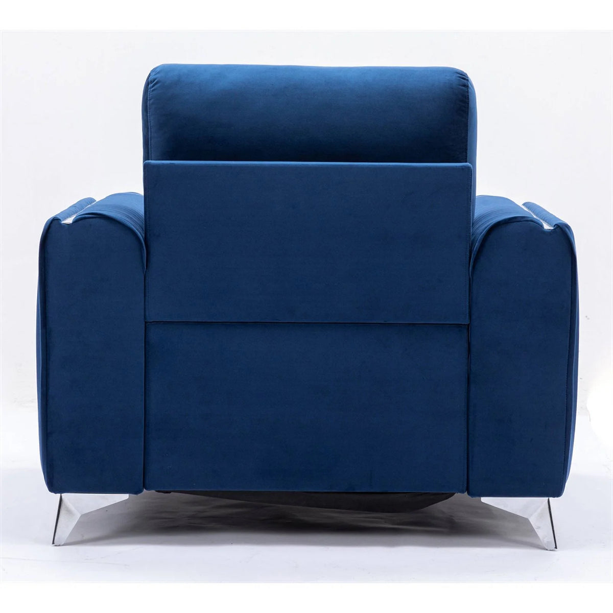 Blue Velvet Upholstered Wooden Frame Chair L2252