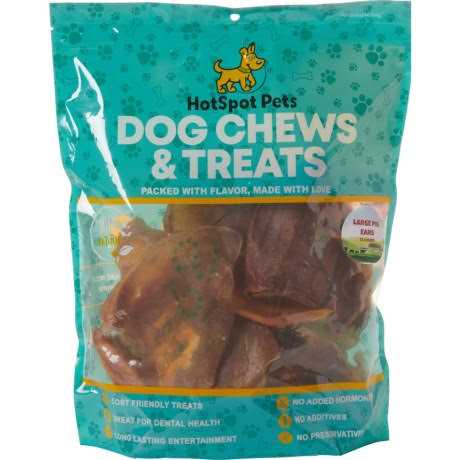 Large Whole Pig Ears Dog Chew Treats P742