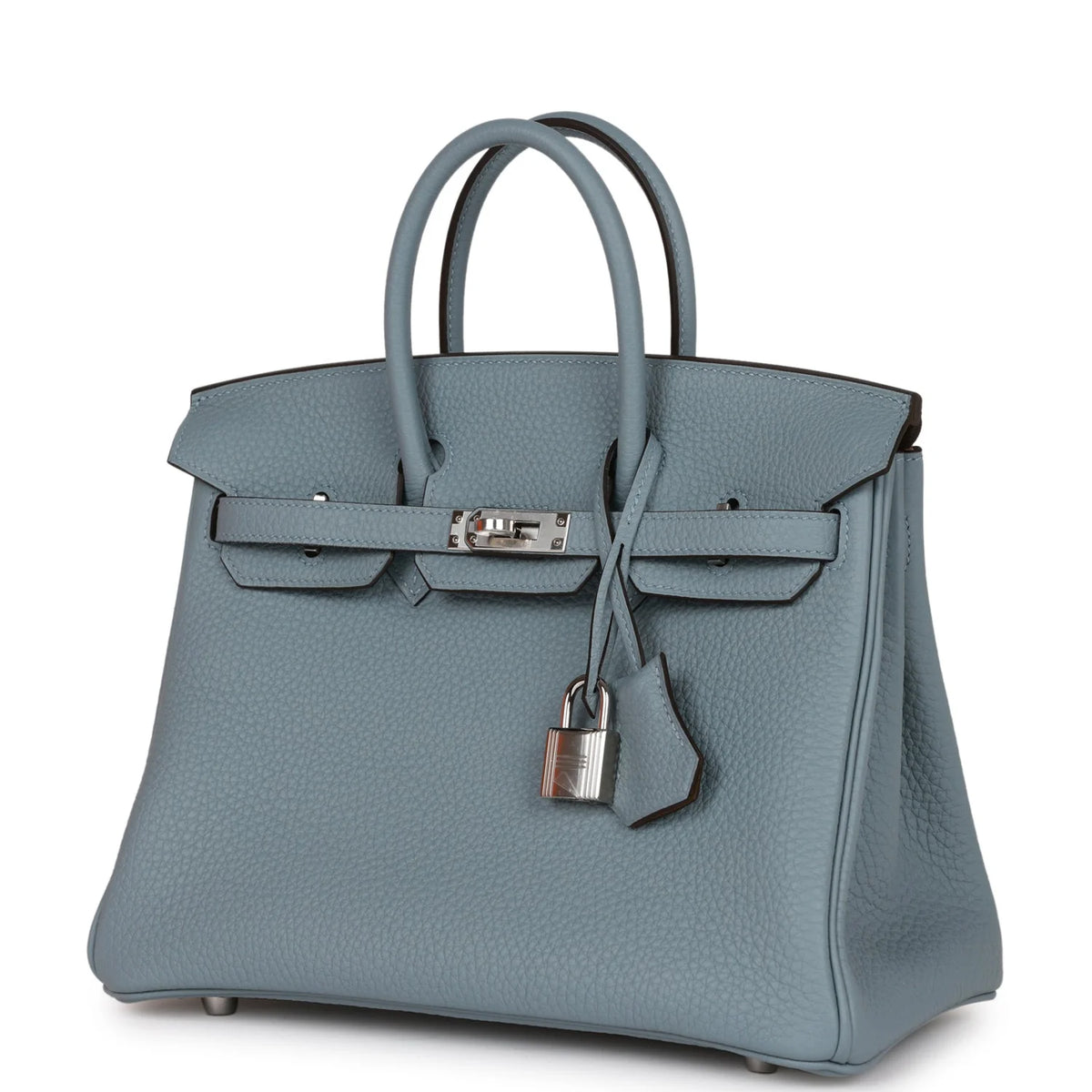 Bleu Lin Togo Palladium Hardware Handbag K64022