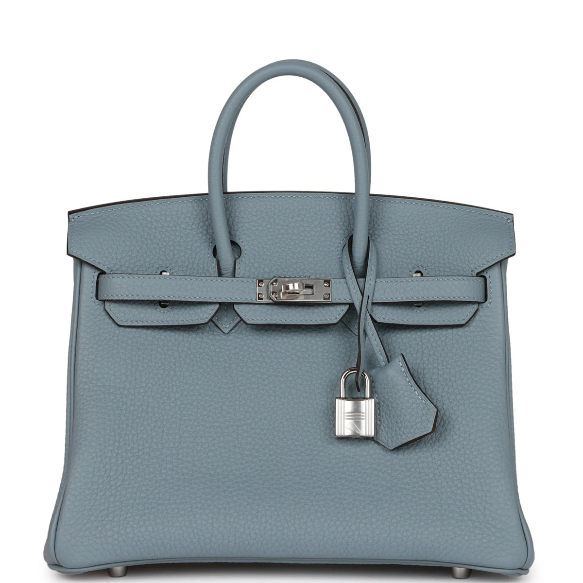 Bleu Lin Togo Palladium Hardware Handbag K64022