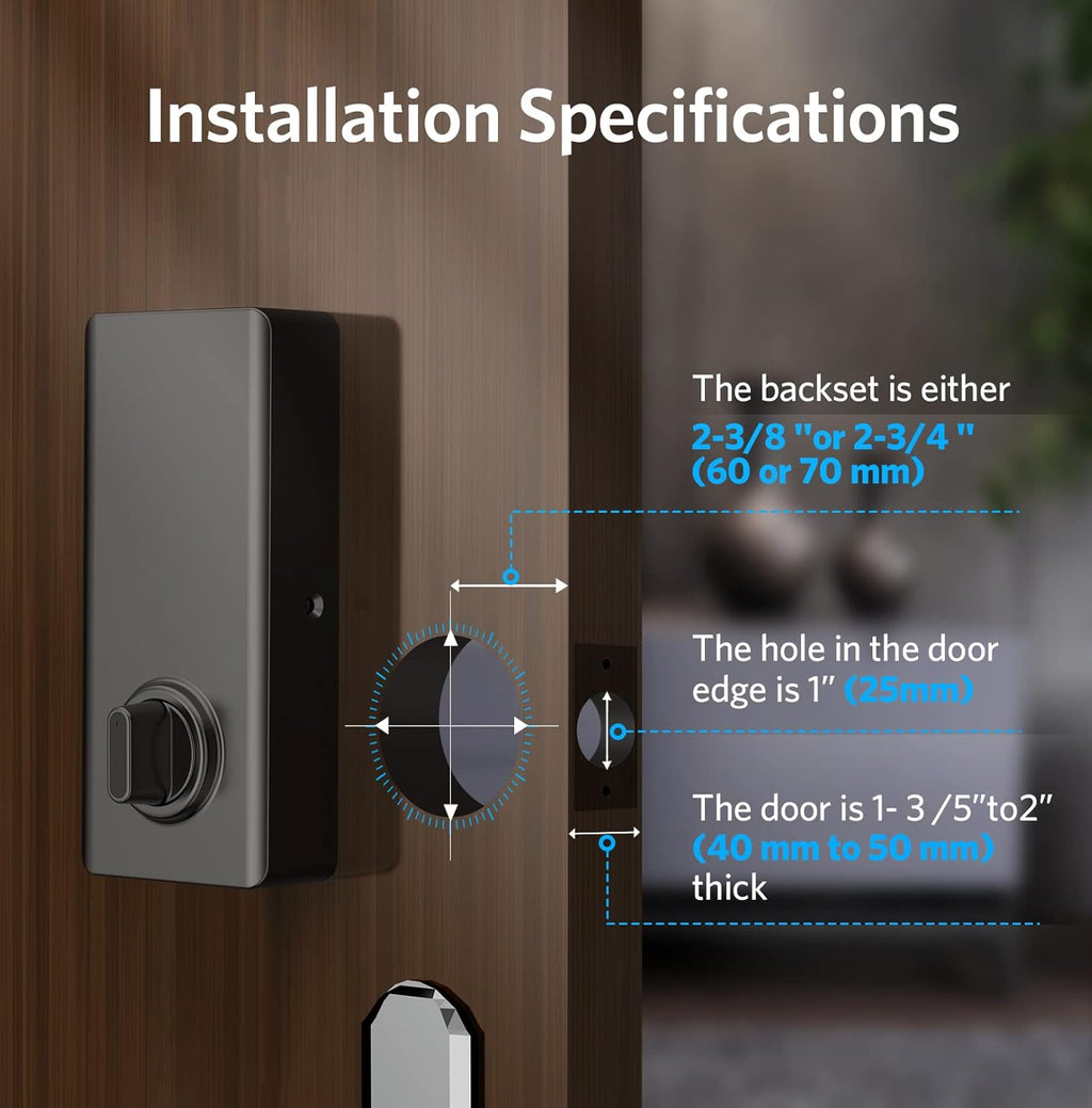 Keyless Entry Door Lock Smart Deadbolt with Bluetooth App Keypad S734