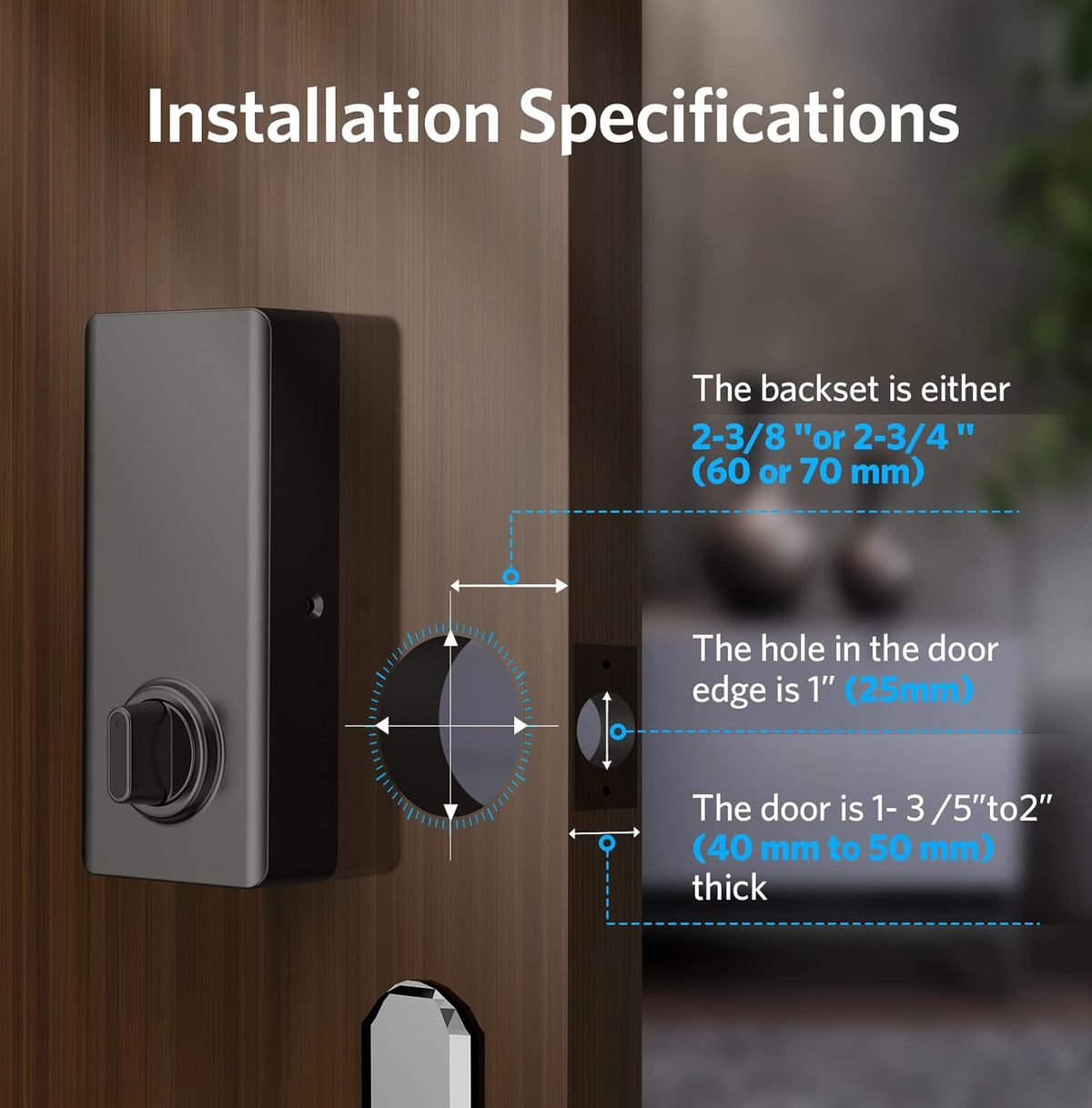 Keyless Entry Door Lock Smart Deadbolt with Bluetooth App Keypad S734