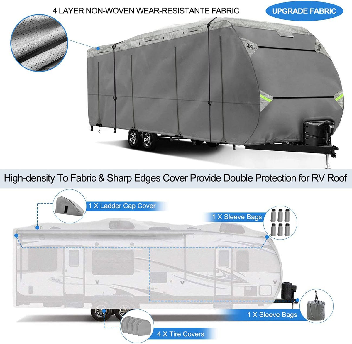 30-33 ft Non-Woven Fabric Waterproof RV Cover Y564725