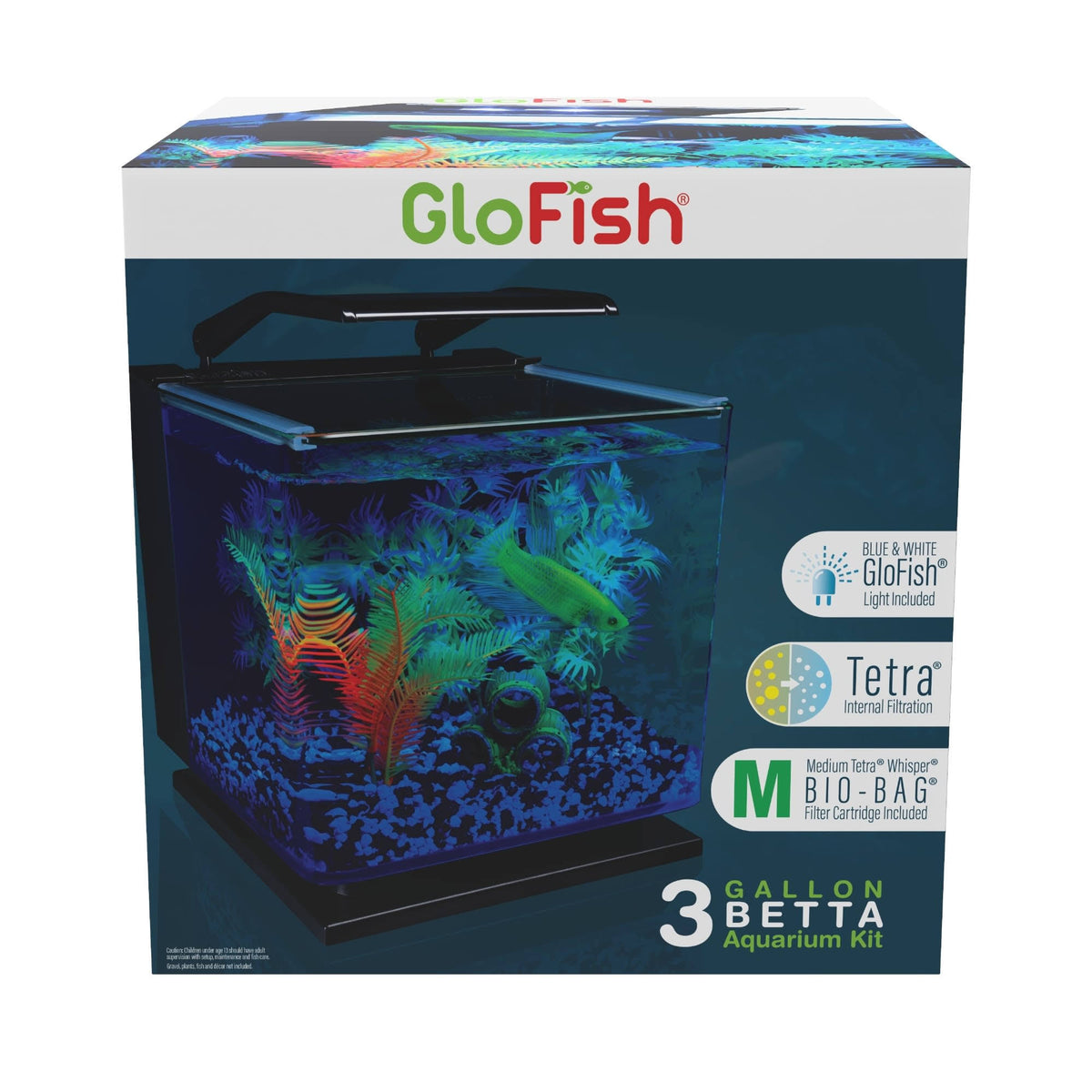 Betta Glass Aquarium Kit 3gal S4509