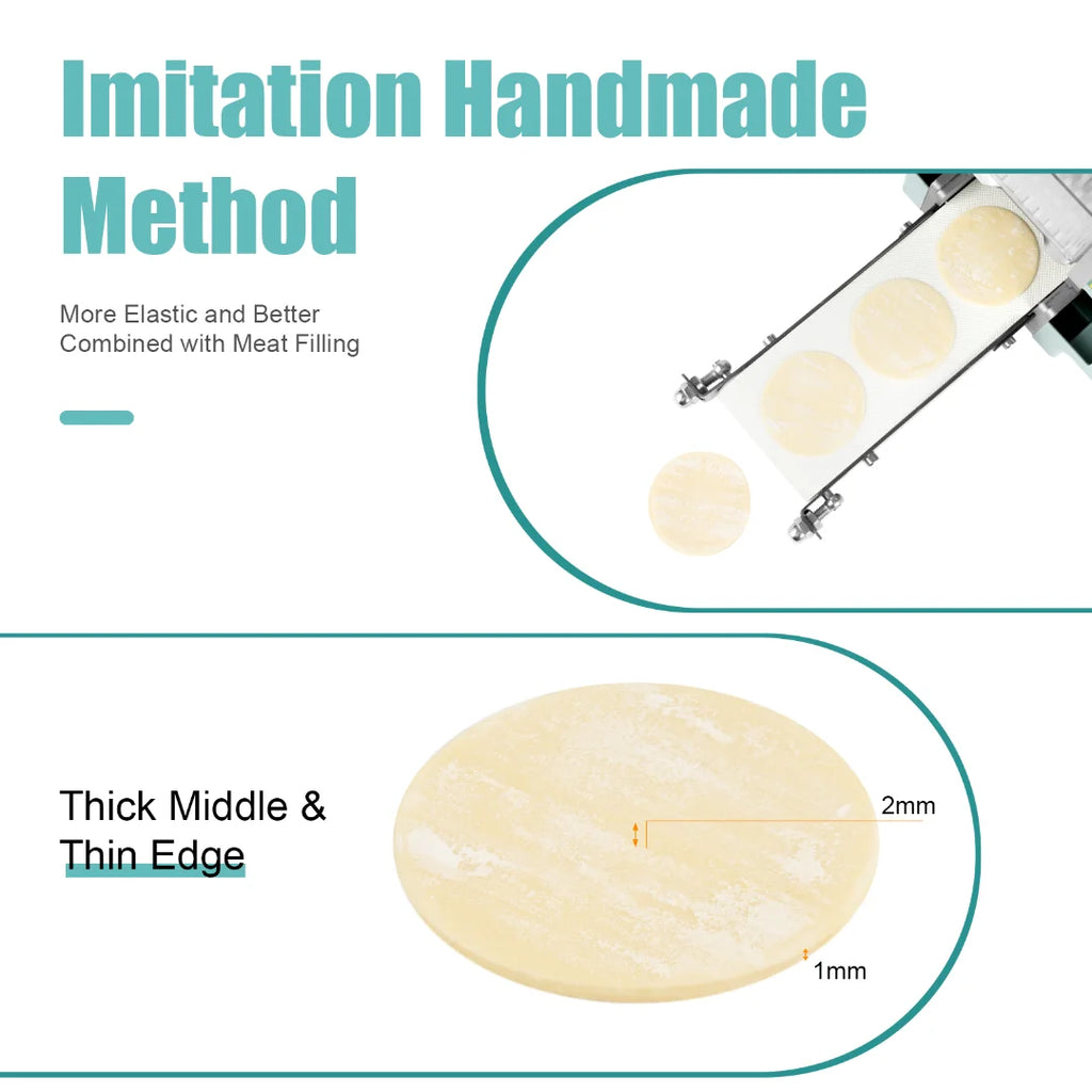 110V Electric Dumpling Skin Maker Machine with 7cm Round Mold H682