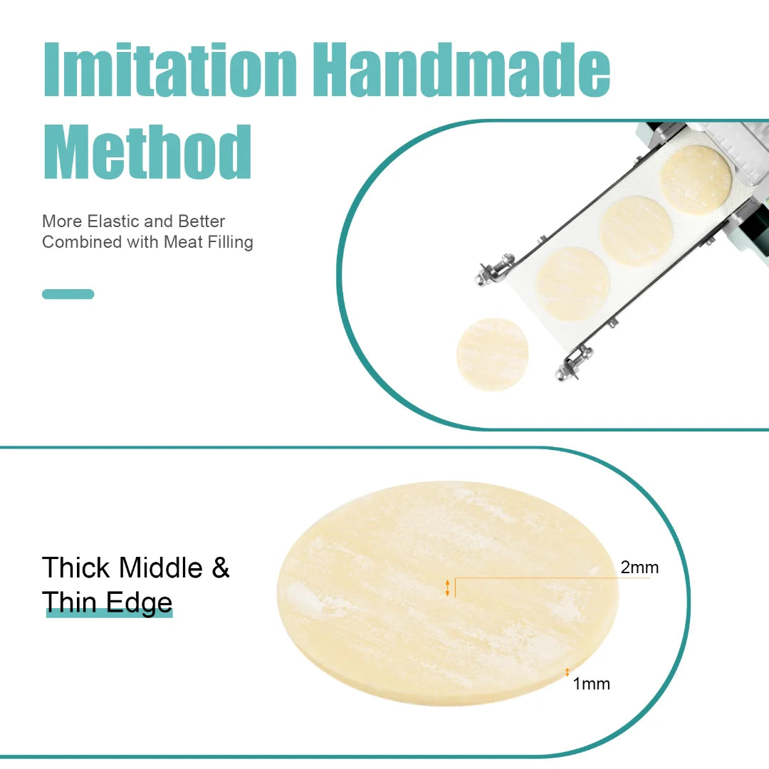 110V Electric Dumpling Skin Maker Machine with 7cm Round Mold H682