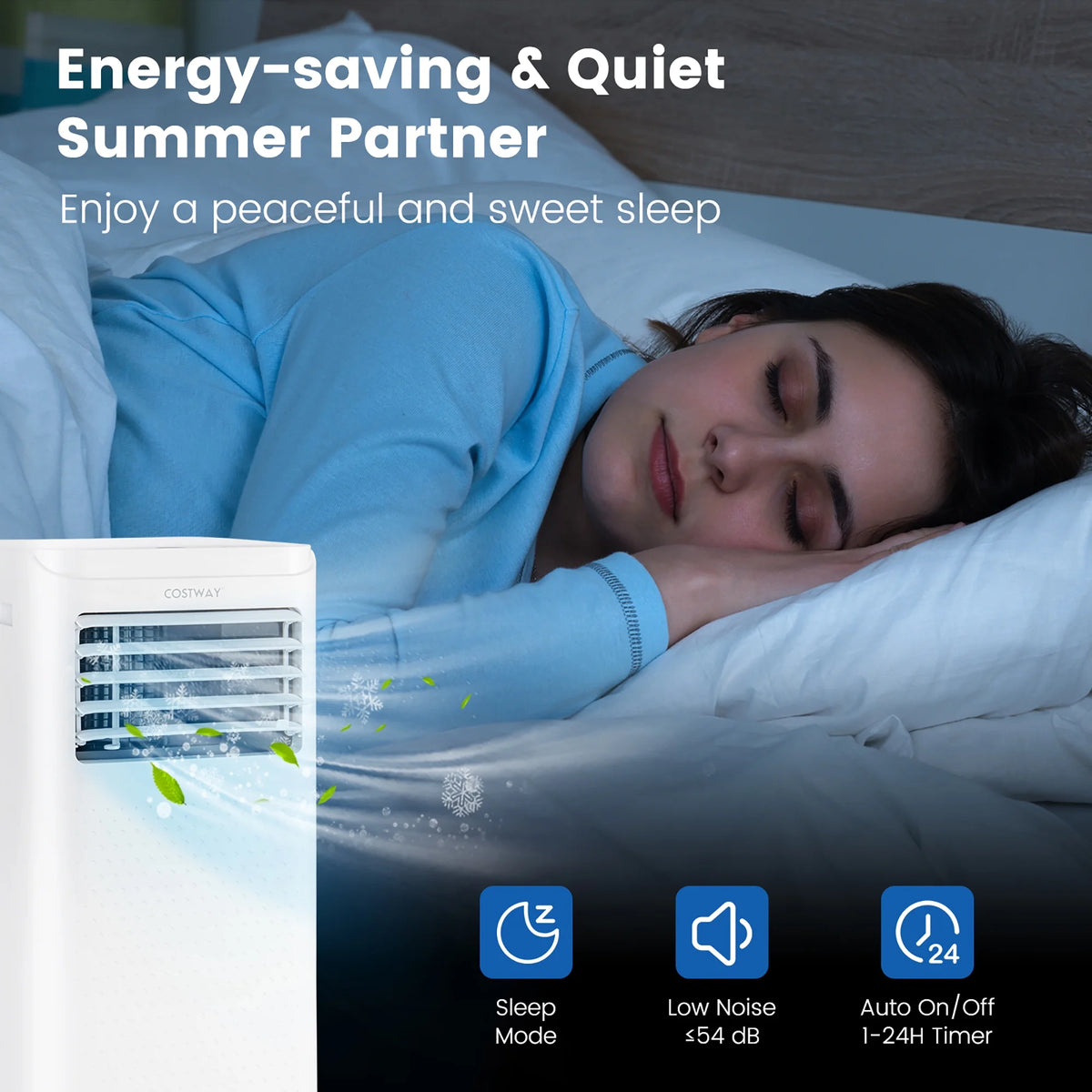 8000 BTU Portable Air Conditioner with Dehumidifier M90280