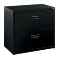 2 Drawer Black Metal File Cabinet I165044