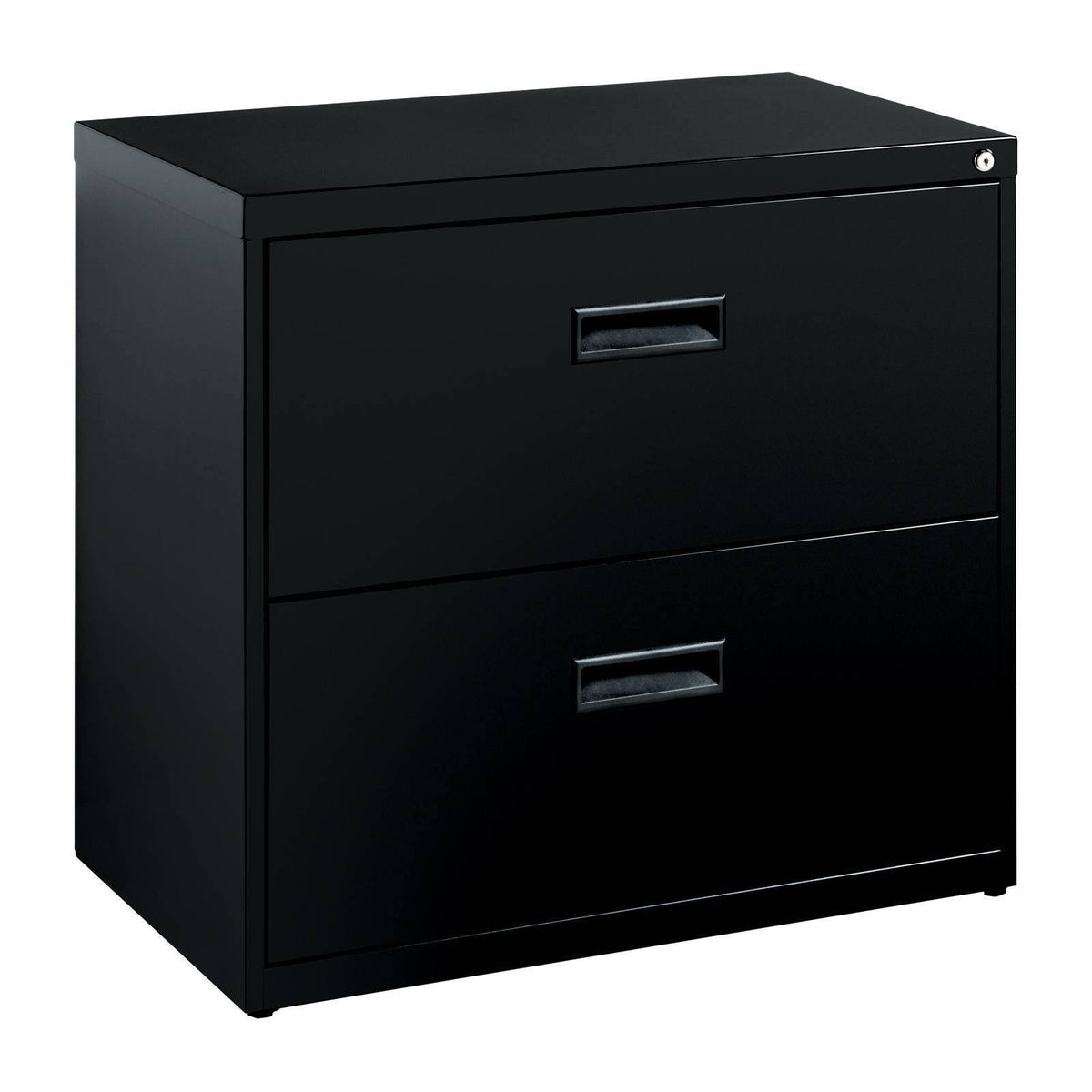 2 Drawer Black Metal File Cabinet I165044