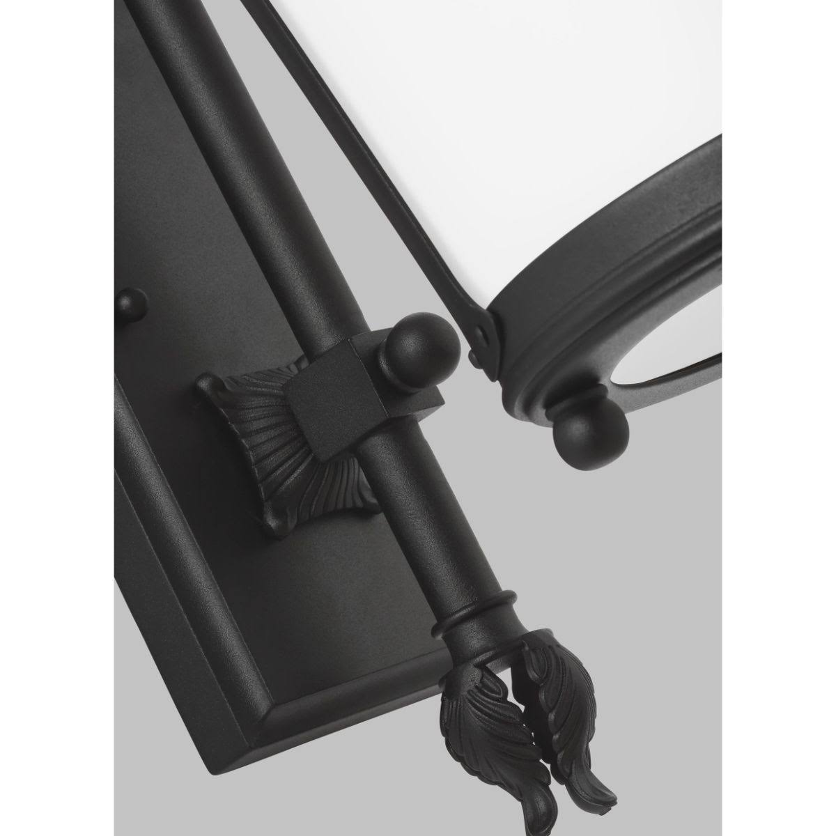 Black One Light Outdoor Wall Lantern D88626
