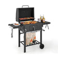 Charcoal Grill with Storage Shelf B557
