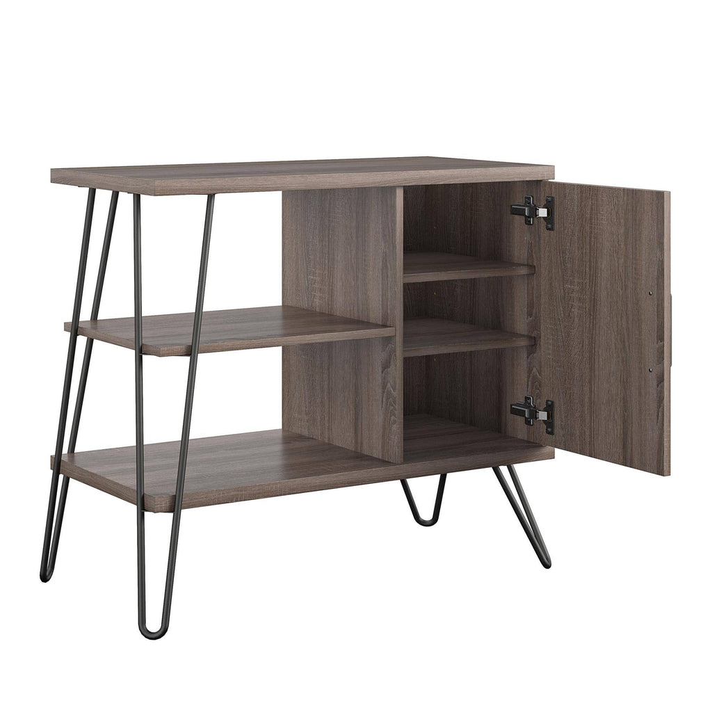 3 Shelf Distressed Gray Oak Bookcase L791919