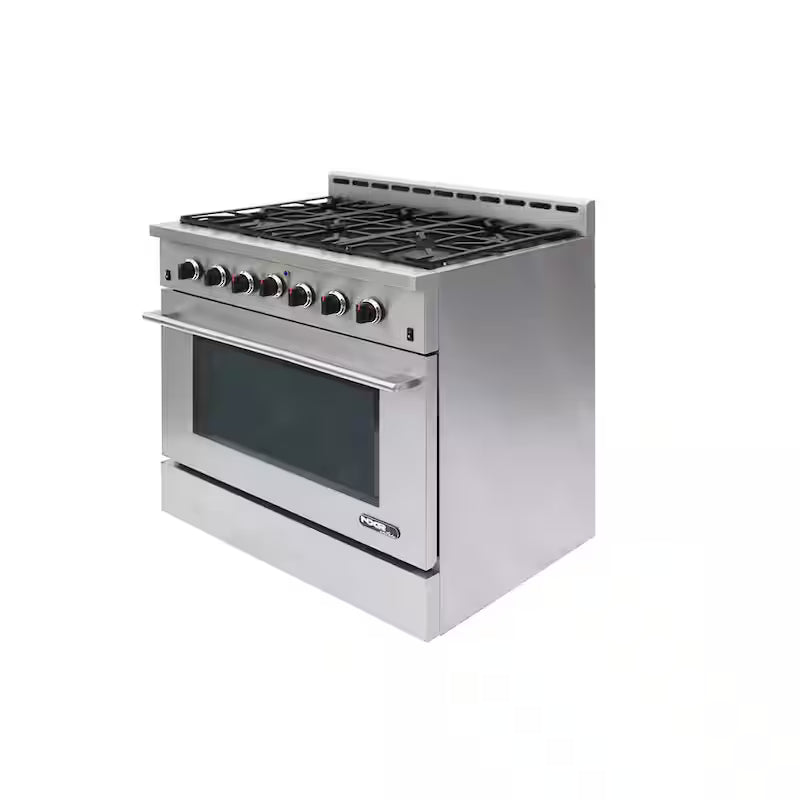 36 in. 5.5 cu. ft. Gas Range with Convection Oven in Stainless Steel R884532