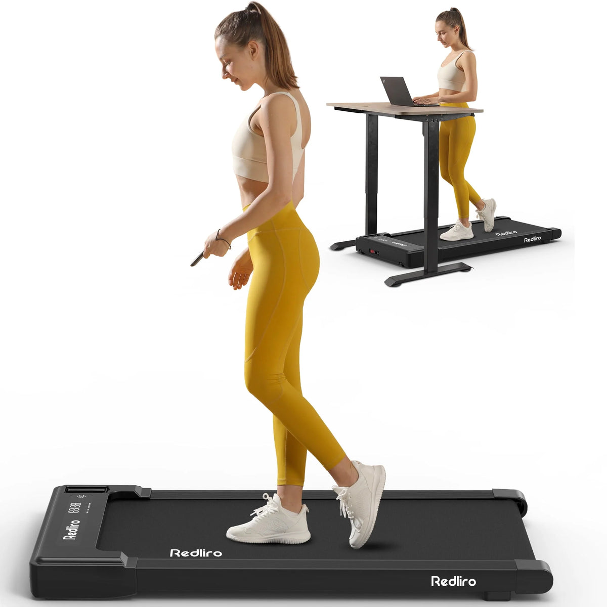 White Walking Pad Treadmill U47157
