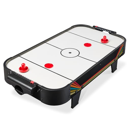 40in Portable Tabletop Air Hockey Arcade Table with 2 Strikers, 2 Pucks A5936