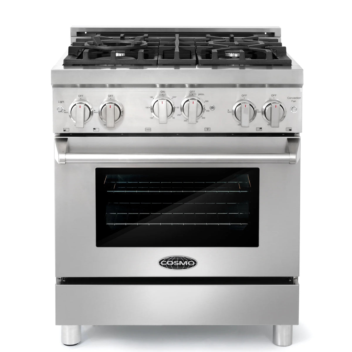 2 Piece Gas Range and Range Hood Kitchen Appliance Bundle B12316