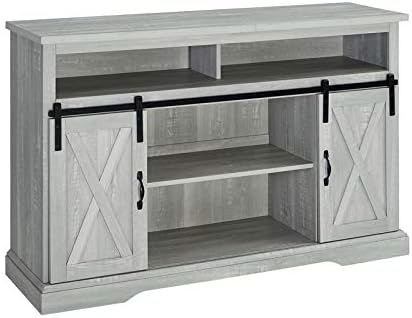 Stone Gray Wood Storage Cabinet K784451
