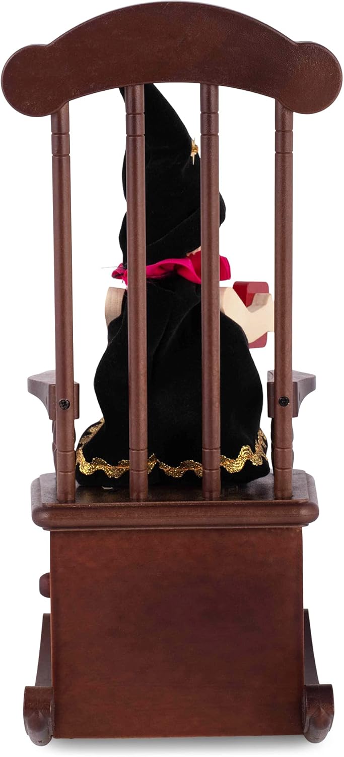 Brown Rocking Chair Wood Musical Figurine G34189