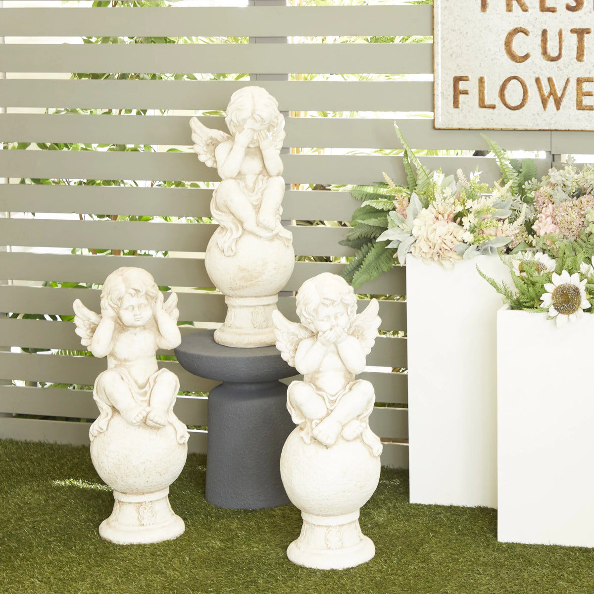 29" Indoor Outdoor Angel Garden Sculpture 3 Pack U21444