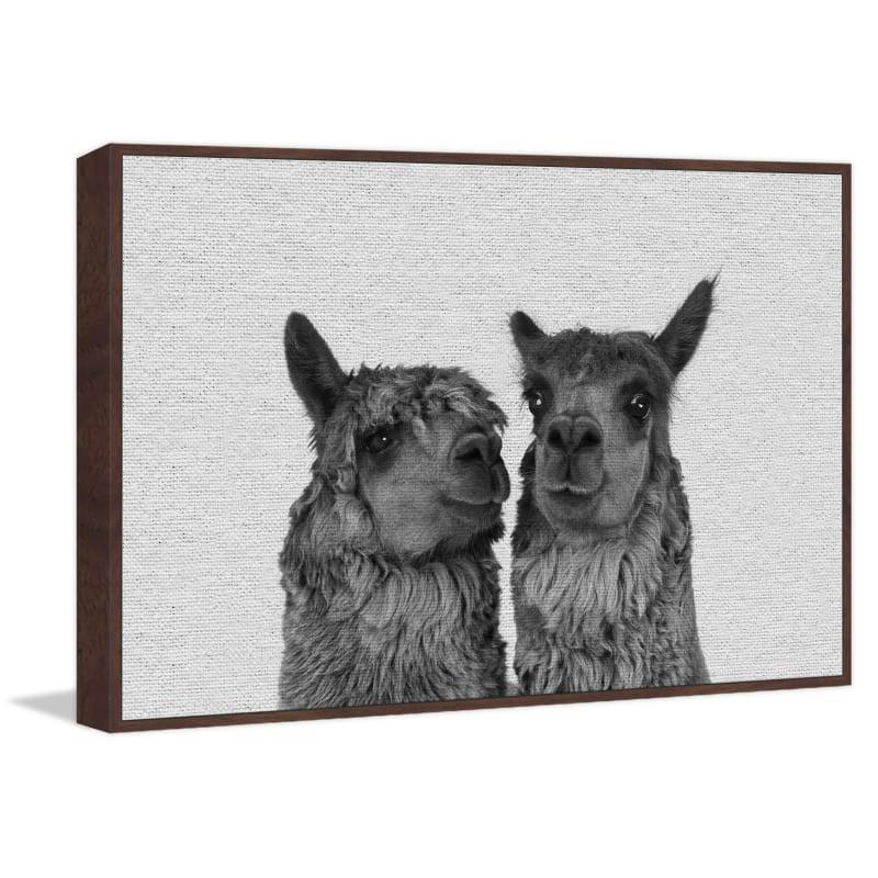 Llama Couple Framed Giclee Print I730