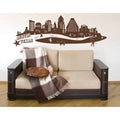Dark Gray Cityscape Wall Decal 99in x 34in W611003