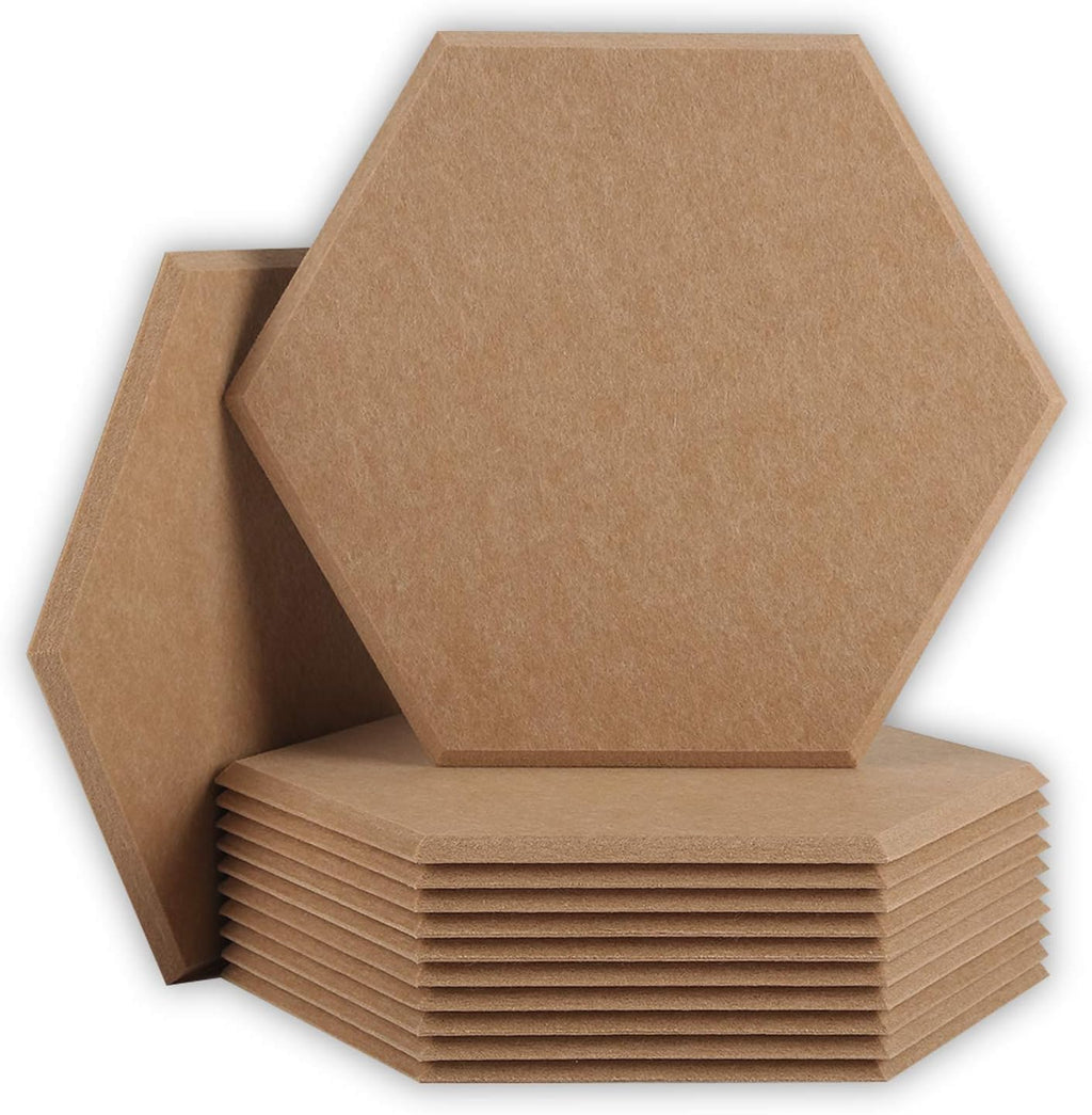 Hexagon Acoustic Panels 14 x 13 x 0.4 inches 12 Pack E51933