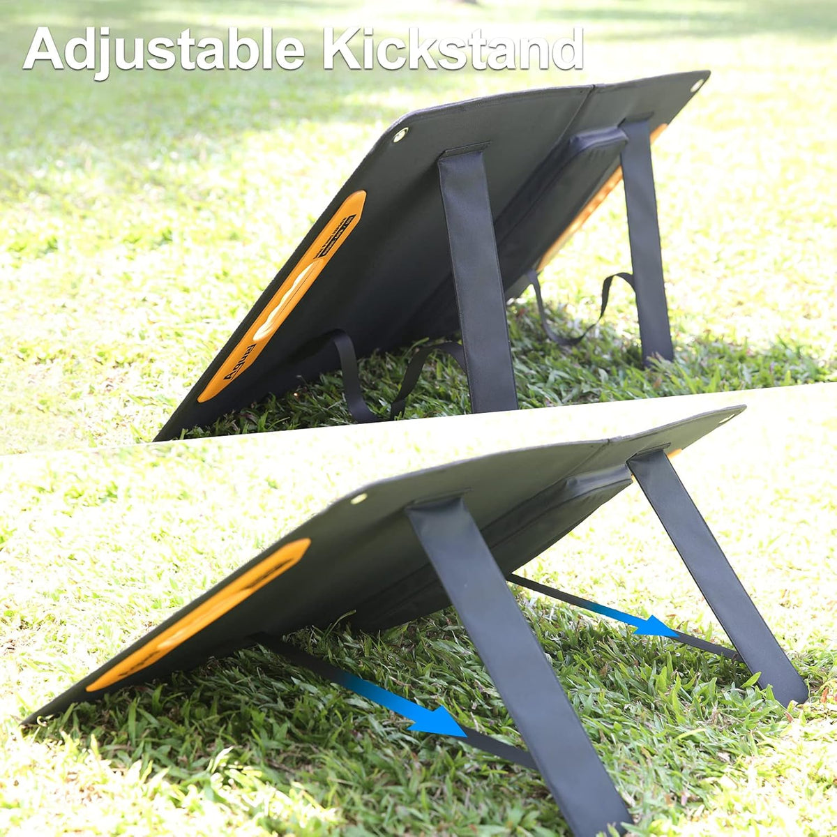 60W Foldable Monocrystalline Solar Panel with Adjustable Kickstand and 3 USB T111